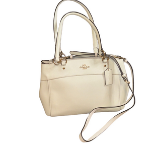Coach Cream Leather Shoulder Bag